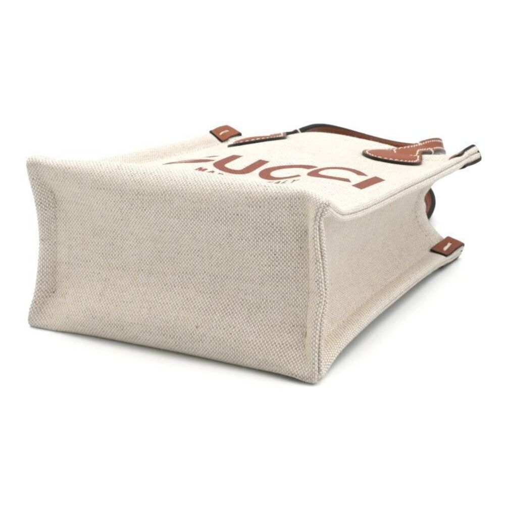 Gucci Tote Bag Shoulder Crossbody Handbag Beige Brown - Picture 4 of 6